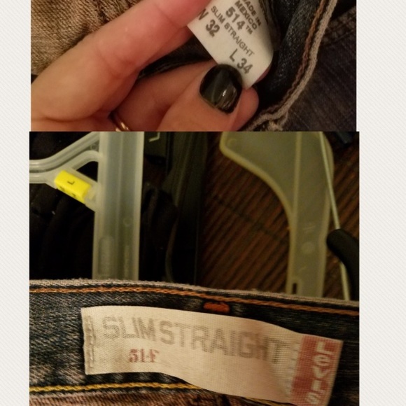 Men's Levi's jeans slim straight - Picture 3 of 3
